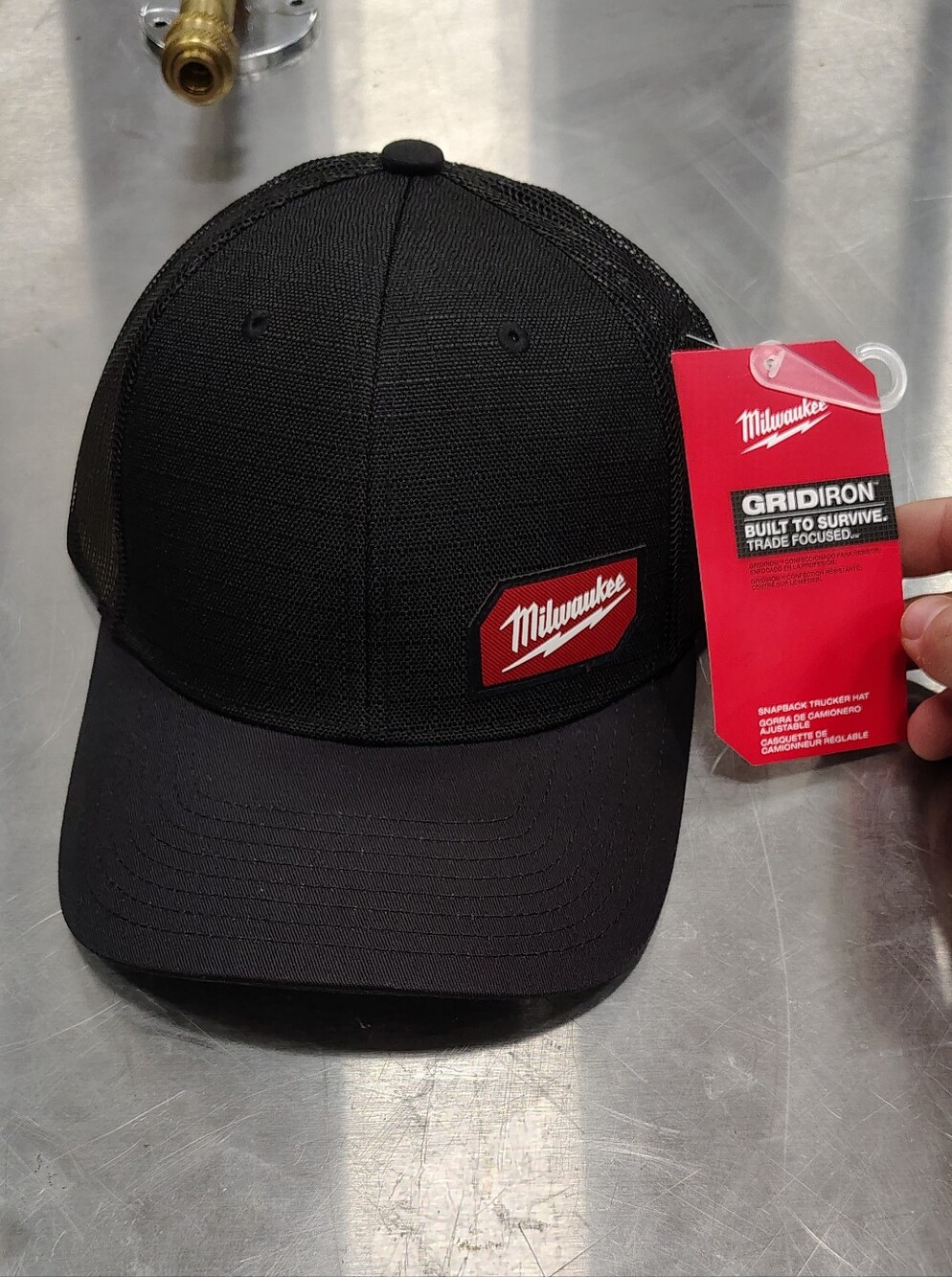 Milwaukee Gridiron Black Trucker Cap